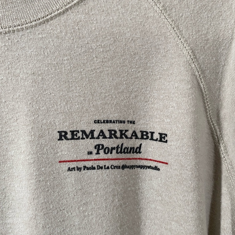 Maker's Mark x Remarkable Portland Art Sweatshirt in Size Large Gray Colorful - Picture 5 of 8